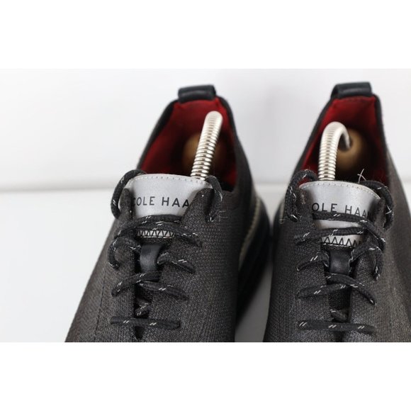 Cole Haan Mens 9.5 Original Grand Stitchlite Reflective Wingtips Shoes Black main image 4